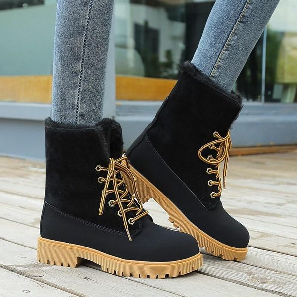 boots fashion platform wholesale winter ankle fur snow women 2021 outdoor warm plush low heel solid shoes woman, Black
boots fashion platform wholesale winter ankle fur snow women 2021 outdoor warm plush low heel solid shoes woman, Black