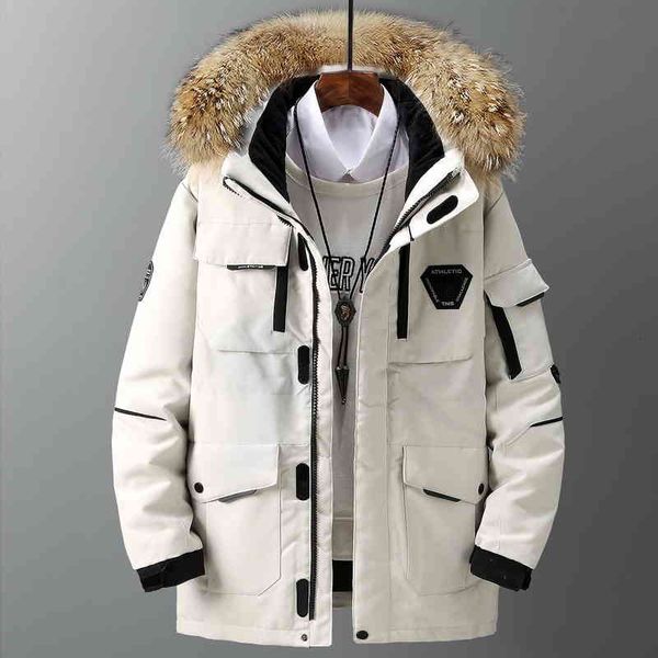 men's down & parkas thicken jacket with big real fur collar warm parka -30 degrees men casual waterproof winter coat size 3xl j3ga, Black
men's down & parkas thicken jacket with big real fur collar warm parka -30 degrees men casual waterproof winter coat size 3xl j3ga, Black