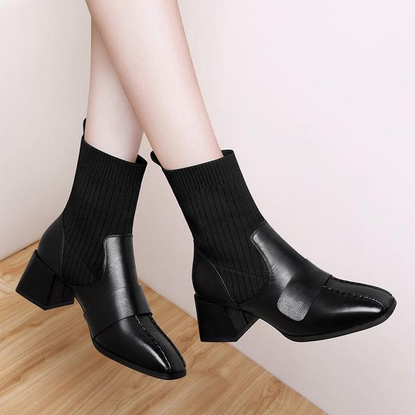 boots genuine cow leather british style high heels black square toe handsome motorcycle women's shoes n0042
boots genuine cow leather british style high heels black square toe handsome motorcycle women's shoes n0042