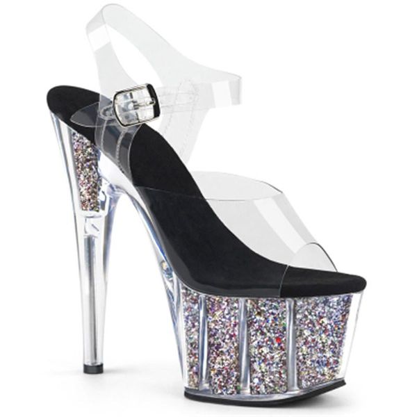 high heels on the runway, 15cm sandals for women in summer 2021, colorful sequined nightclubs, Black
high heels on the runway, 15cm sandals for women in summer 2021, colorful sequined nightclubs, Black