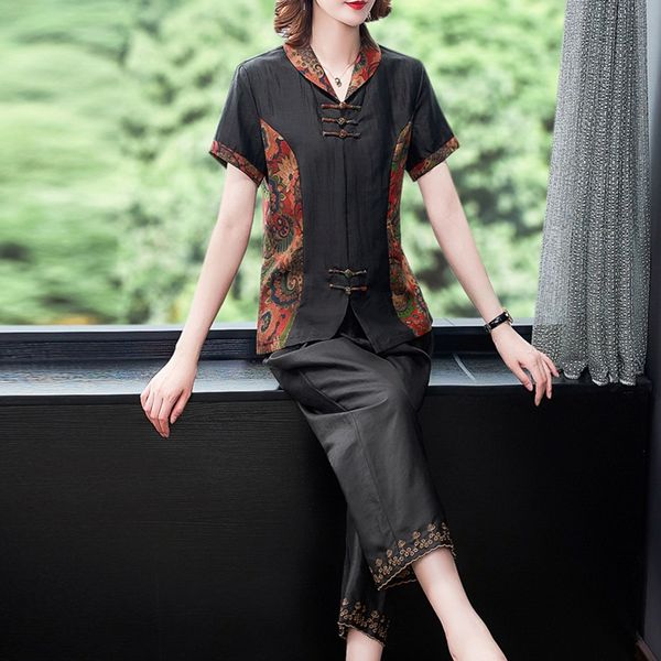 chinese traditional clothing for womne female silk qipao cheongsam and wide leg pants retro vintage 2pcs set 10510, Red
chinese traditional clothing for womne female silk qipao cheongsam and wide leg pants retro vintage 2pcs set 10510, Red