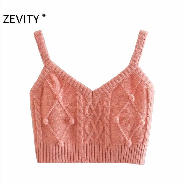 zevity women sweet ball appliques short knitting sling sweater female basic spaghetti strap v neck vest chic crop s474 210419, White
zevity women sweet ball appliques short knitting sling sweater female basic spaghetti strap v neck vest chic crop s474 210419, White