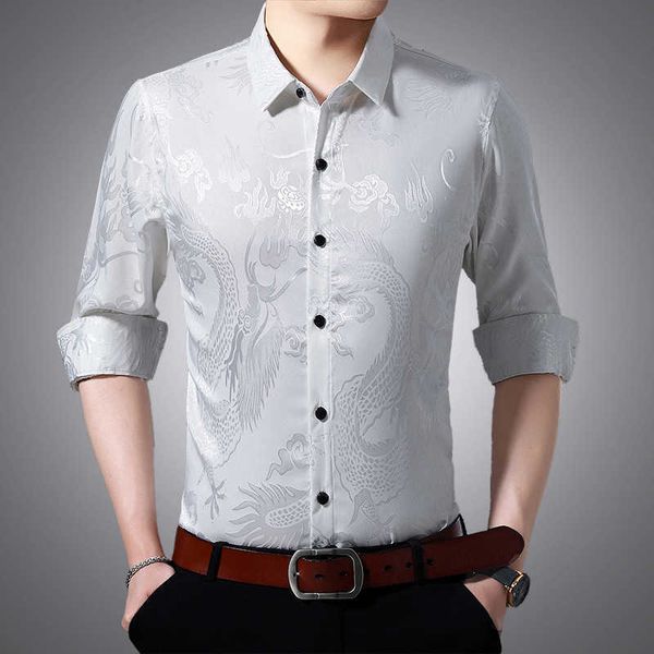 men's casual shirts print autumn male fashion printing pattern long sleeve shirt business slim fit blouse men clothing 0bn7, White;black
men's casual shirts print autumn male fashion printing pattern long sleeve shirt business slim fit blouse men clothing 0bn7, White;black