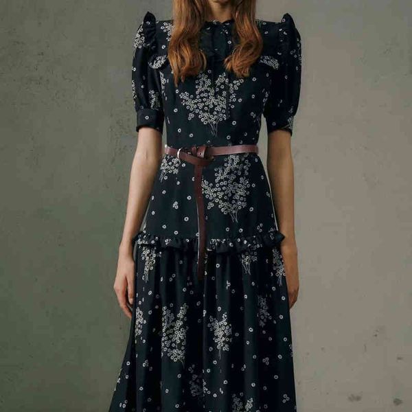 summer runway retro impression arc short sleeve thin medium temperament dress quality, Black;gray
summer runway retro impression arc short sleeve thin medium temperament dress quality, Black;gray