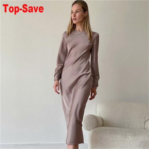 casual dresses 2021 autumn silk satin dress slim long sleeve temperament female elegant street bandage loungewear bodycon vestidos, Black;gray 
casual dresses 2021 autumn silk satin dress slim long sleeve temperament female elegant street bandage loungewear bodycon vestidos, Black;gray
