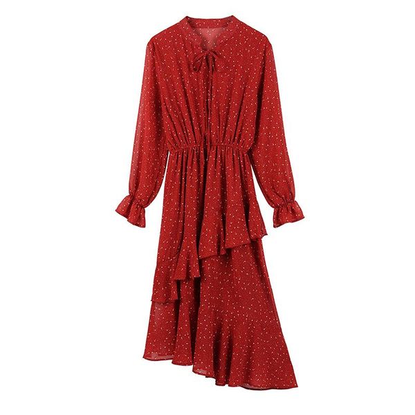 casual dresses 2021 the spring women ruffle dress long sleeve vintage korean fashion elegant ladies party chiffon maxi clothes, Black;gray
casual dresses 2021 the spring women ruffle dress long sleeve vintage korean fashion elegant ladies party chiffon maxi clothes, Black;gray