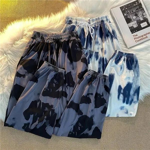 women's pants & capris american casual high waist street cotton tie-dye wide leg oversize women pocket clothes loose long trousers hara, Black;white
women's pants & capris american casual high waist street cotton tie-dye wide leg oversize women pocket clothes loose long trousers hara, Black;white