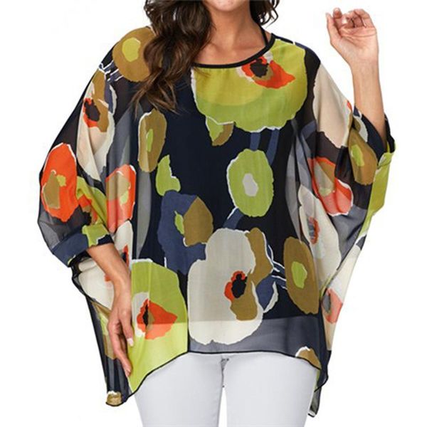 women's blouses & shirts 2021 arrival plus size batwing sleeve women casual summer blouse shirt woman boho chiffon chemise femme, White
women's blouses & shirts 2021 arrival plus size batwing sleeve women casual summer blouse shirt woman boho chiffon chemise femme, White