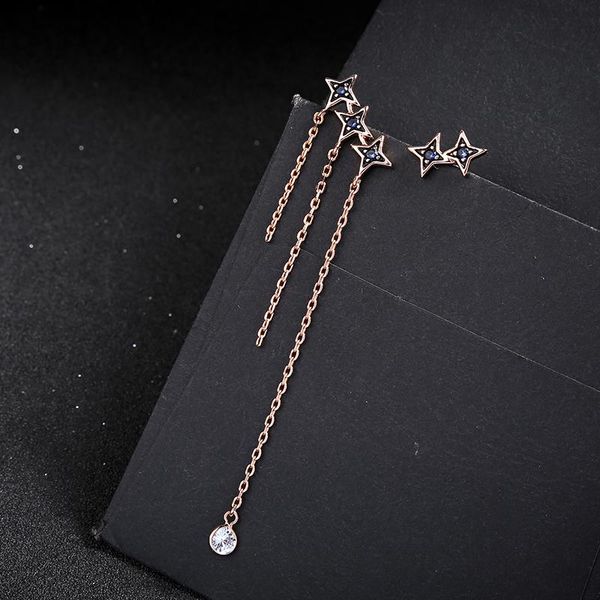 personalized jewelry boho asymmetry zircon snowflake star long chain tassel earrings for women custom accessories wholesale dangle & chandel, Silver
personalized jewelry boho asymmetry zircon snowflake star long chain tassel earrings for women custom accessories wholesale dangle & chandel, Silver