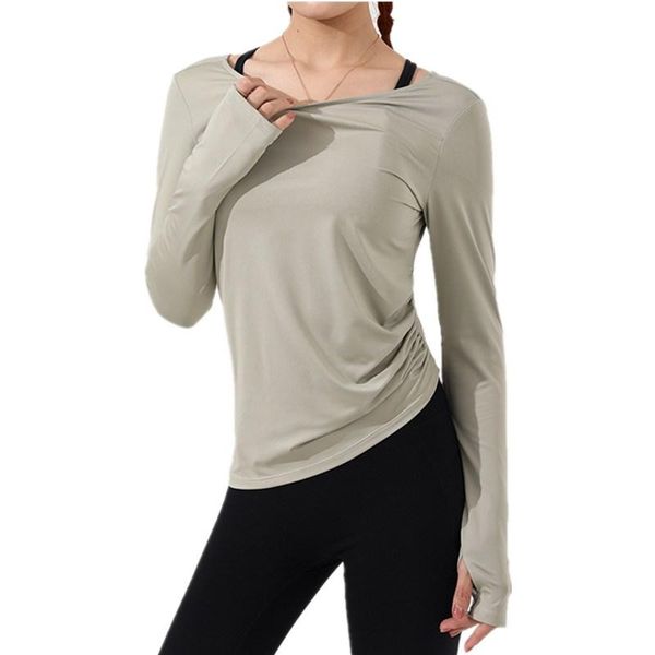 yoga outfits autumn thin style sports t shirts women irregular waist design long sleeve fitness elastic slim workout running t-shirt, White;red
yoga outfits autumn thin style sports t shirts women irregular waist design long sleeve fitness elastic slim workout running t-shirt, White;red