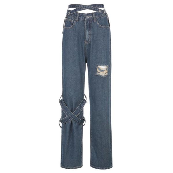 fashion long wide leg pants hole hollow high waist denim trousers casual vintage loose women's jeans, Blue
fashion long wide leg pants hole hollow high waist denim trousers casual vintage loose women's jeans, Blue