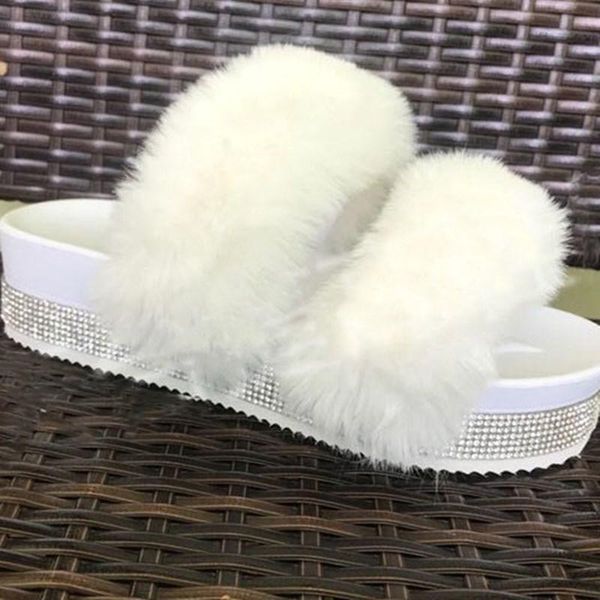 women slides flips flops winter warm fur shoes woman slippers hairy platform female flat non-slip size 35-43, Black
women slides flips flops winter warm fur shoes woman slippers hairy platform female flat non-slip size 35-43, Black