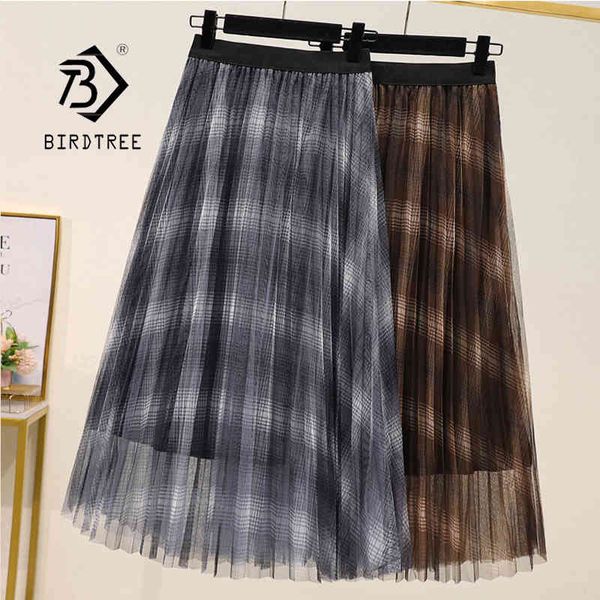 plus size summer women's vintage plaid long mesh skirt elegant loose high elastic waist korean mid-length pleated skirts b13222x 210419, Black
plus size summer women's vintage plaid long mesh skirt elegant loose high elastic waist korean mid-length pleated skirts b13222x 210419, Black