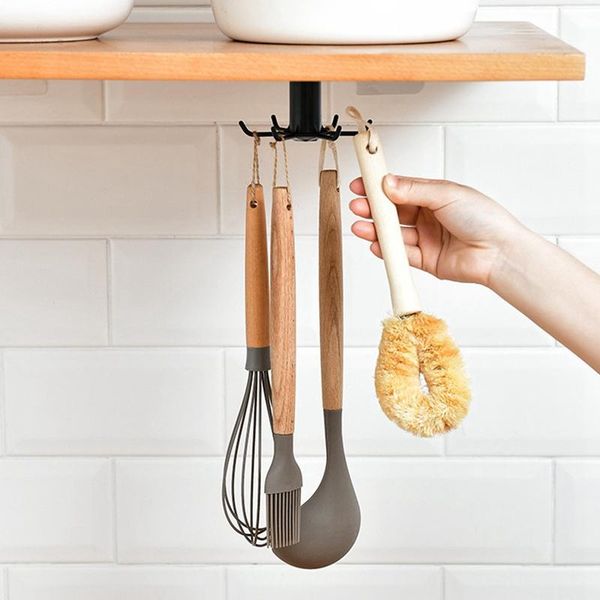 hooks kitchen rack organizer home accessories 360 degrees rotating cabinet hanger utensils for convenience & rails
hooks kitchen rack organizer home accessories 360 degrees rotating cabinet hanger utensils for convenience & rails