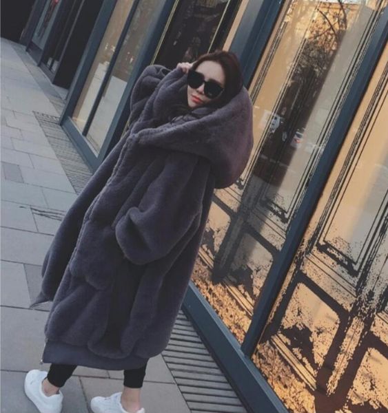 imitation thick long hooded fur coats casual warm outwear stitching pocket coat female jacket winter, Black
imitation thick long hooded fur coats casual warm outwear stitching pocket coat female jacket winter, Black