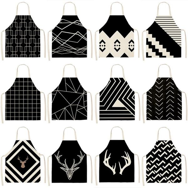 aprons black geometric printed pattern kitchen sleeveless cotton linen bibs 53*65cm household women cleaning home cooking 46293
aprons black geometric printed pattern kitchen sleeveless cotton linen bibs 53*65cm household women cleaning home cooking 46293