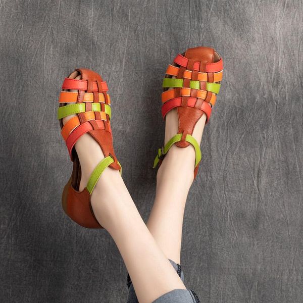 women sandals leather low heels summer shoes for rainbow retro soft genuine handmade 2021 dress, Black
women sandals leather low heels summer shoes for rainbow retro soft genuine handmade 2021 dress, Black