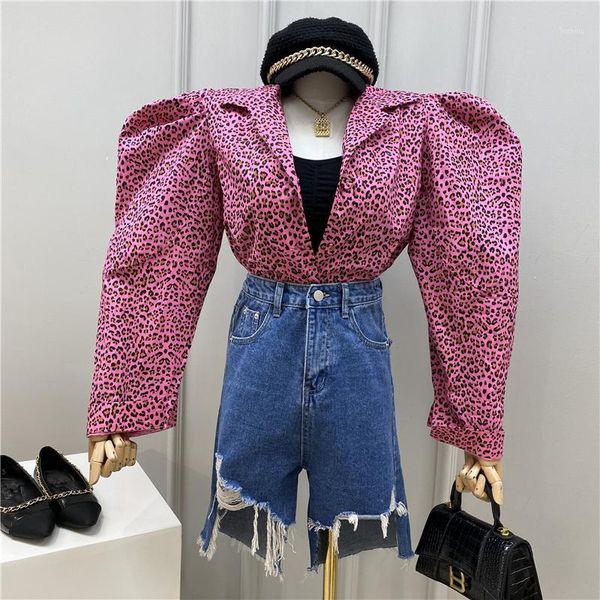 women's blouses & shirts women 2021 spring autumn vintage notched collar puff sleeve female casual loose shirt classic leopard outwear, White
women's blouses & shirts women 2021 spring autumn vintage notched collar puff sleeve female casual loose shirt classic leopard outwear, White