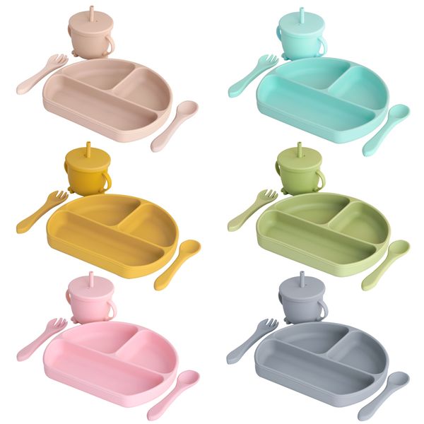 4PCS/Set Childrens Silicone Tableware Set With Lid Fresh-Keeping Feeding Fork Spoon Learn To Drink Cup Food Grade Silicone
4PCS/Set Childrens Silicone Tableware Set With Lid Fresh-Keeping Feeding Fork Spoon Learn To Drink Cup Food Grade Silicone