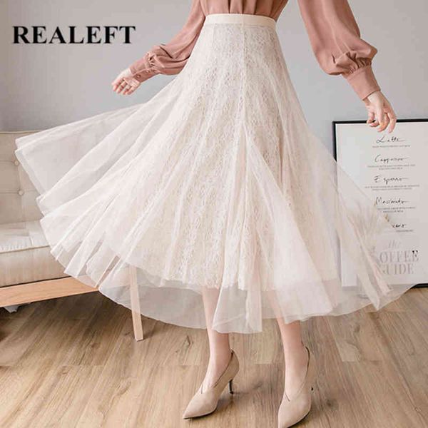 spring lace a-line skirt for women elegant solid color high waist mesh mid length ladies skirts female 210428, Black
spring lace a-line skirt for women elegant solid color high waist mesh mid length ladies skirts female 210428, Black