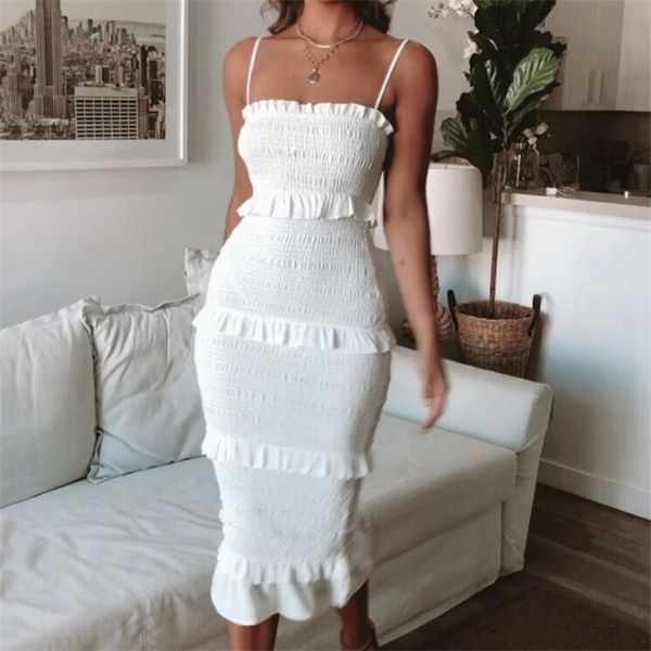 foriddol bodycon slim long dress women spaghetti strap twist summer dress party ruffles bandage dresses vestidos plus size 210415, Black;gray
foriddol bodycon slim long dress women spaghetti strap twist summer dress party ruffles bandage dresses vestidos plus size 210415, Black;gray