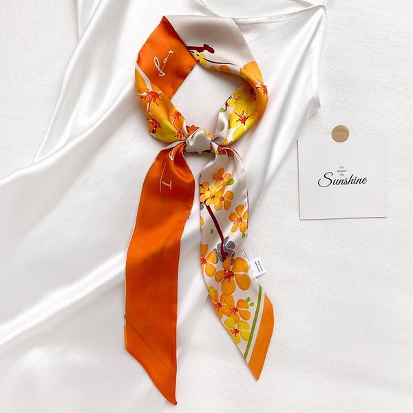 scarves 2021 silk long skinny scarf women hairband ribbon neck floral printed foulard lady handle bag summer bands, Blue;gray
scarves 2021 silk long skinny scarf women hairband ribbon neck floral printed foulard lady handle bag summer bands, Blue;gray