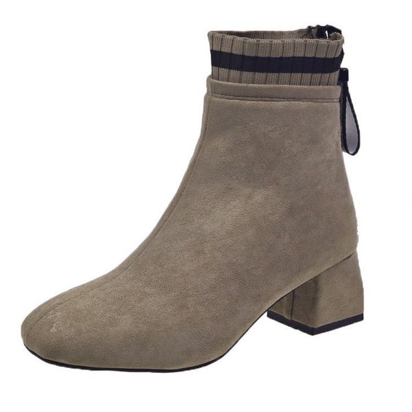 european and american square head thick heel boots in autumn winter 2021 dlj2021083010, Black
european and american square head thick heel boots in autumn winter 2021 dlj2021083010, Black