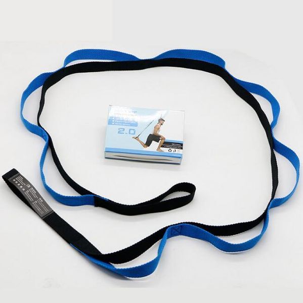 retail 2m length cotton multi grip stretch strap with handling loop yoga belt resistance bands
retail 2m length cotton multi grip stretch strap with handling loop yoga belt resistance bands