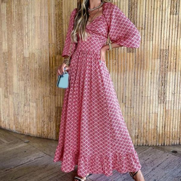 casual dresses robe summer beach maxi dress women ladies ethnic printing wide hem hollow out lantern sleeve red party, Black;gray
casual dresses robe summer beach maxi dress women ladies ethnic printing wide hem hollow out lantern sleeve red party, Black;gray