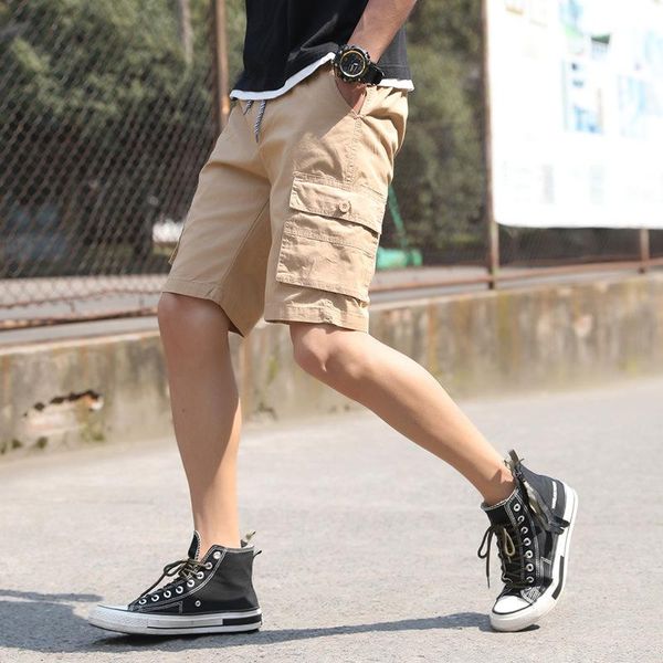 tooling shorts men 2021 summer casual korean version of the trend loose straight men's five points pants solid color tide, White;black
tooling shorts men 2021 summer casual korean version of the trend loose straight men's five points pants solid color tide, White;black