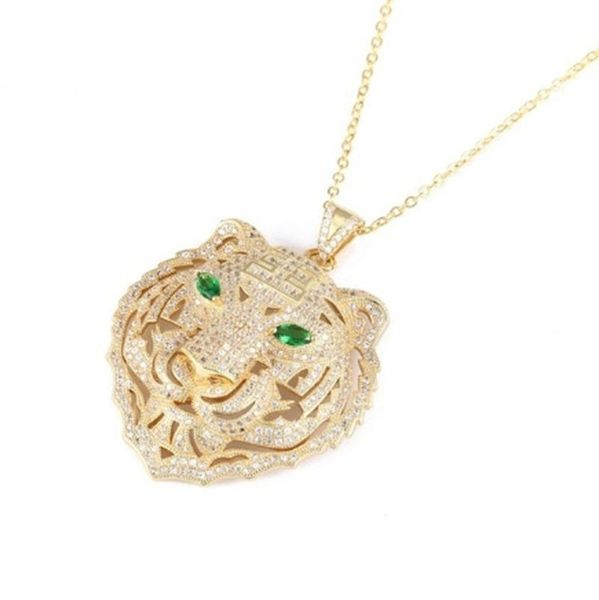 micro pave zircon tiger head green eye pendants necklace vintage animal jewelry gifts pendant necklaces, Silver
micro pave zircon tiger head green eye pendants necklace vintage animal jewelry gifts pendant necklaces, Silver