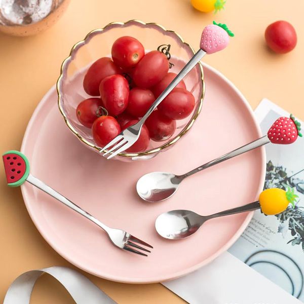 creative spoons fork stainless steel coffee stirring spoon fruit dessert kitchen tool teaspoon tableware# forks
creative spoons fork stainless steel coffee stirring spoon fruit dessert kitchen tool teaspoon tableware# forks