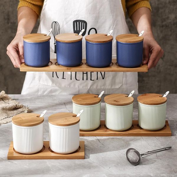 storage bottles & jars nordic ceramic striped seasoning jar set household pepper salt and sugar solid condiment container kitchen supplies
storage bottles & jars nordic ceramic striped seasoning jar set household pepper salt and sugar solid condiment container kitchen supplies