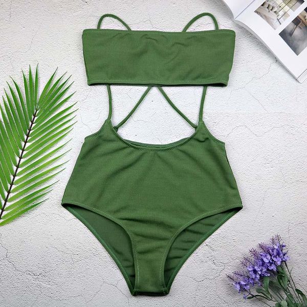 one-piece suits women bikini 2021 green swimsuit strapless and high rise cami swim bottoms swimwear waisted padded 3394
one-piece suits women bikini 2021 green swimsuit strapless and high rise cami swim bottoms swimwear waisted padded 3394