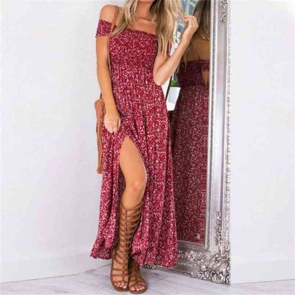 strapless beach summer dress sundresses vintage bohemian maxi robe femme boho floral women split long es vestido 210701, Black;gray
strapless beach summer dress sundresses vintage bohemian maxi robe femme boho floral women split long es vestido 210701, Black;gray