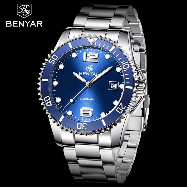 wristwatches 2021 benyar brand men mechanical watch automatic fashion luxury stainless steel male clock watches man reggio mangoro, Slivery;brown
wristwatches 2021 benyar brand men mechanical watch automatic fashion luxury stainless steel male clock watches man reggio mangoro, Slivery;brown