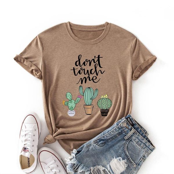 women's t-shirt woman summer cotton t-shirts short sleeve funny cactus graphic tee shirts for women female colorful casual clothing, White
women's t-shirt woman summer cotton t-shirts short sleeve funny cactus graphic tee shirts for women female colorful casual clothing, White