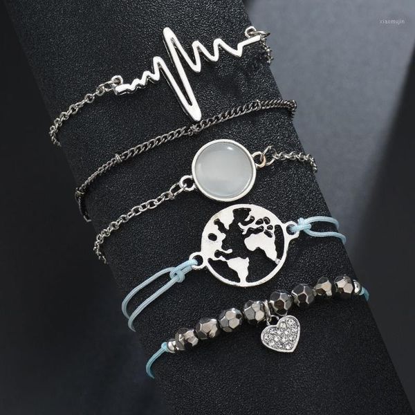 charm bracelets terreau kathy bohemian korean cute map ocean beaded bracelet sets women 2021 handmade silver chain jewelry, Golden;silver
charm bracelets terreau kathy bohemian korean cute map ocean beaded bracelet sets women 2021 handmade silver chain jewelry, Golden;silver