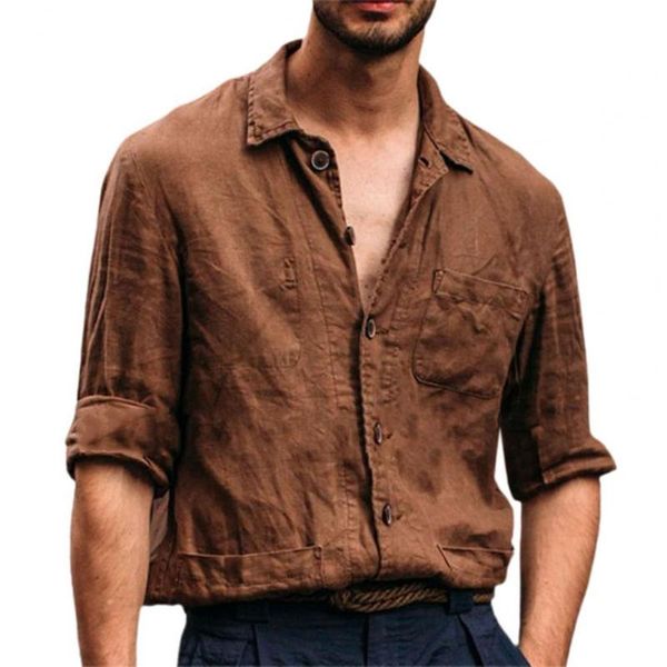 men's casual shirts solid color male shirt multi pockets plus size stand collar single-breasted linen cotton fashion long sleeve for me, White;black
men's casual shirts solid color male shirt multi pockets plus size stand collar single-breasted linen cotton fashion long sleeve for me, White;black