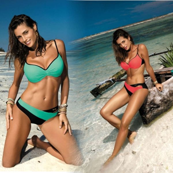 women's swimwear bikinis swimming solid splicing bikini split swimsuit ftf6, White;black
women's swimwear bikinis swimming solid splicing bikini split swimsuit ftf6, White;black