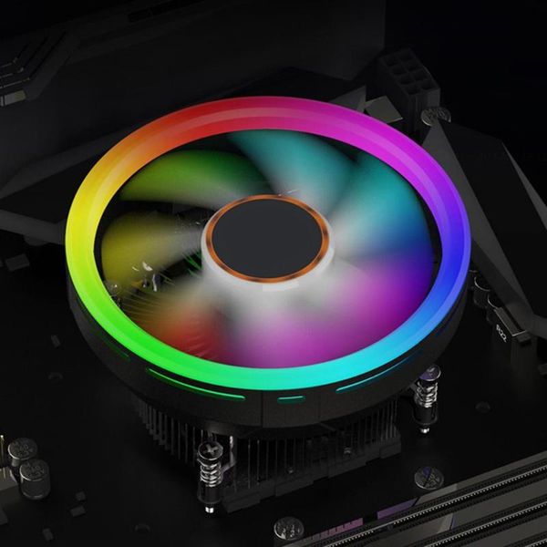 heat-absorbing mute down-blowing cpu radiator cooling fan with rgb light for intel lga1151/1150/1155/1156 lappads
heat-absorbing mute down-blowing cpu radiator cooling fan with rgb light for intel lga1151/1150/1155/1156 lappads