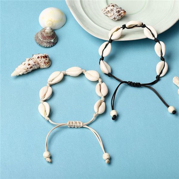charm bracelets handmade seashell adjustable shell for women fashion casual sea shells vintage woven bracelet beach jewelry, Golden;silver
charm bracelets handmade seashell adjustable shell for women fashion casual sea shells vintage woven bracelet beach jewelry, Golden;silver