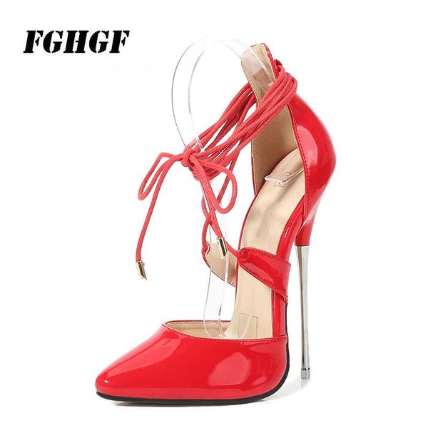 dress shoes 16cm metal high heel hate sky code fine with horse eye super straps heels model nightclub style, Black
dress shoes 16cm metal high heel hate sky code fine with horse eye super straps heels model nightclub style, Black