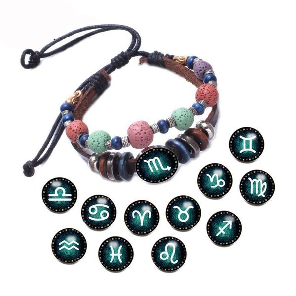 colorful stone beaded bracelets twelve constellation 18mm snap buttons adjustable bangles for women & men jewelry, Black
colorful stone beaded bracelets twelve constellation 18mm snap buttons adjustable bangles for women & men jewelry, Black