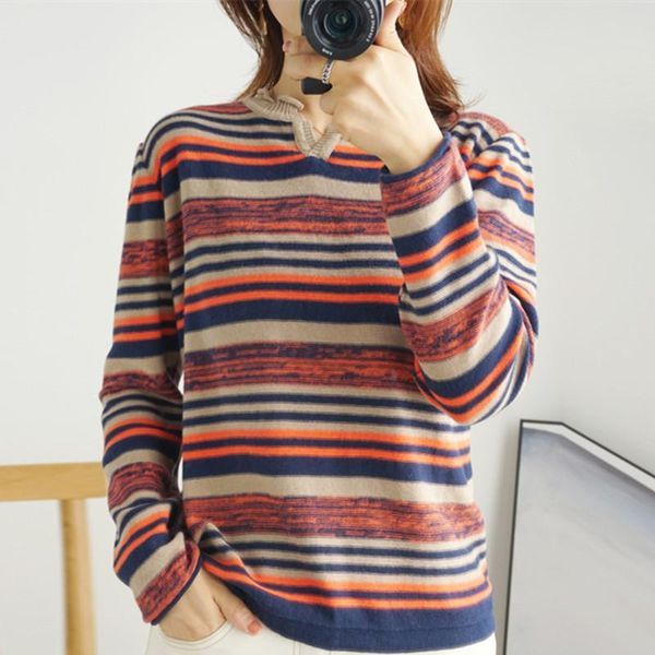 women's sweaters fashion loose pullover sweater women 2021 spring thin outer wear long-sleeved slim striped female xx15, White;black
women's sweaters fashion loose pullover sweater women 2021 spring thin outer wear long-sleeved slim striped female xx15, White;black