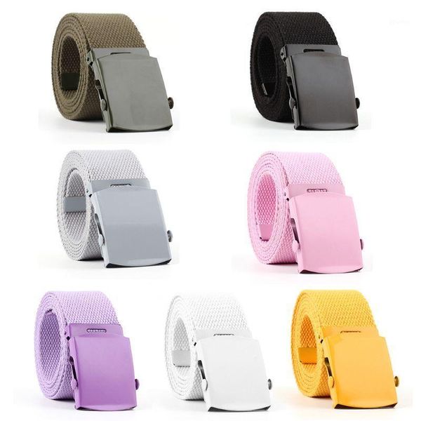 men women harajuku canvas bright solid color waist belt with alloy flat buckle1, Black;brown
men women harajuku canvas bright solid color waist belt with alloy flat buckle1, Black;brown