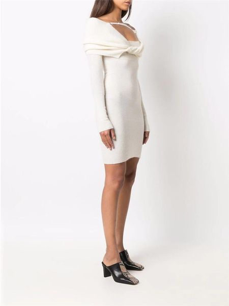 casual dresses 2021 autumn slash neck women sweater dress designer brand long sleeve bodycon lady party mini clothing, Black;gray
casual dresses 2021 autumn slash neck women sweater dress designer brand long sleeve bodycon lady party mini clothing, Black;gray