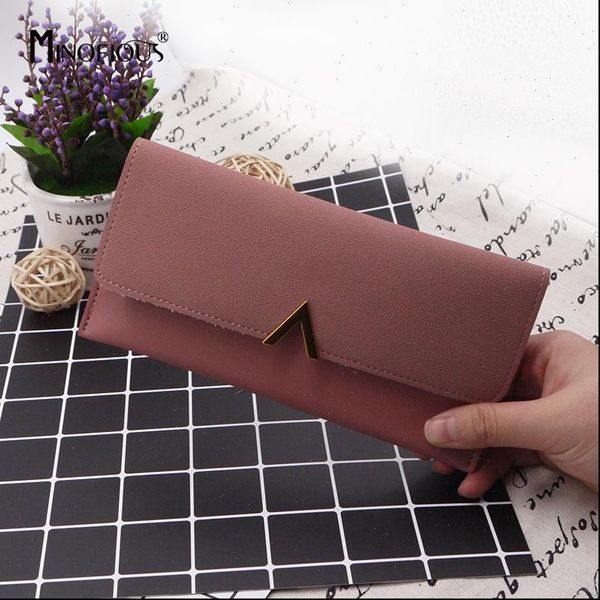 women matte leather wallet pu long letter purse solid patchwork hasp lady moneybags money, Red;black
women matte leather wallet pu long letter purse solid patchwork hasp lady moneybags money, Red;black