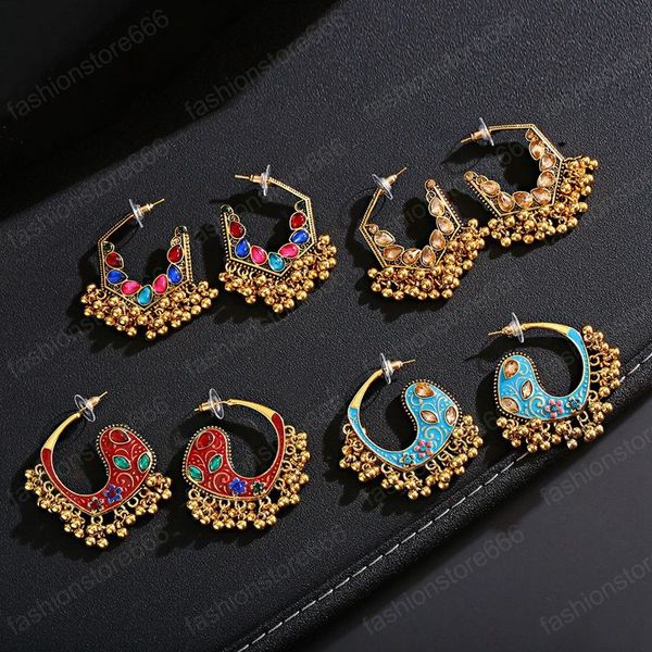 ethnic women's gold cz geometric jhumka dangle earrings femmes vintage blue dripping oil indian earrings orecchini, Silver
ethnic women's gold cz geometric jhumka dangle earrings femmes vintage blue dripping oil indian earrings orecchini, Silver