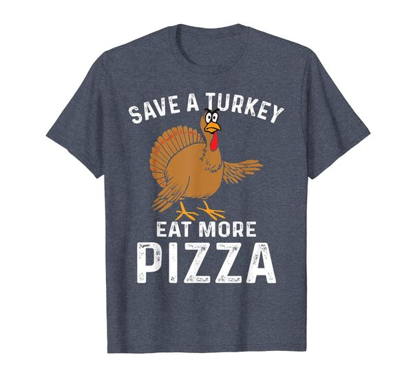 save the turkey eat more pizza thanksgiving t-shirt, White;black
save the turkey eat more pizza thanksgiving t-shirt, White;black